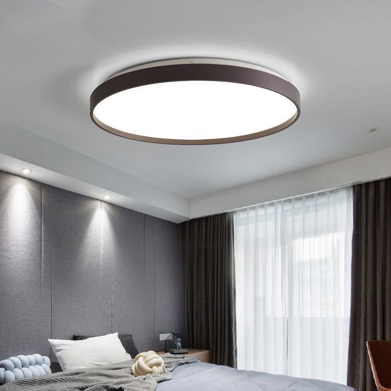 Quinn Statig Plafondlamp LED Wit/Koffie/Grijs Metaal/Acryl Woonkamer
