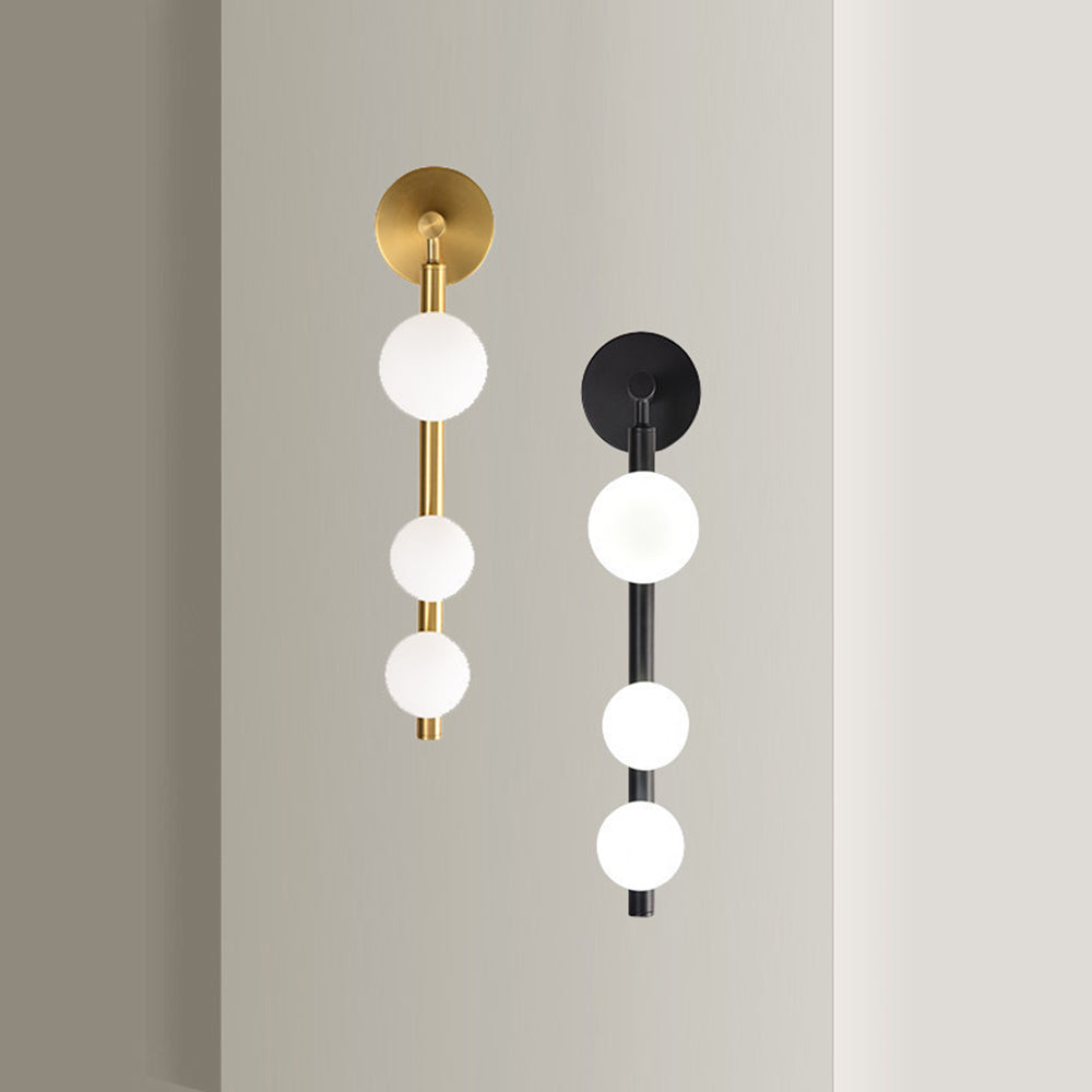 Valentina Design Ronde LED Wandlamp Goud Zwart Metaal Glas Eetkamer