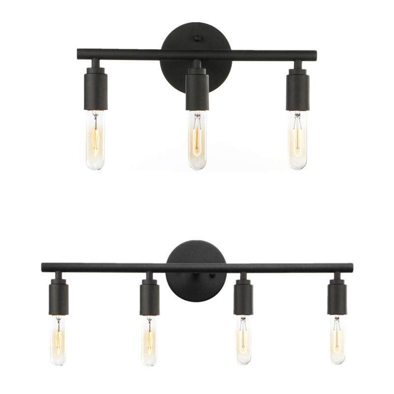 Alessio Modern Industriele LED Wandlamp Zwart Metaal/Glas Woon/Slaapkamer