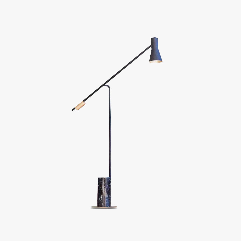 Carins Moderne LED Vloerlampe Zwart Marmer Metaal Slaapkamer Woonkamer