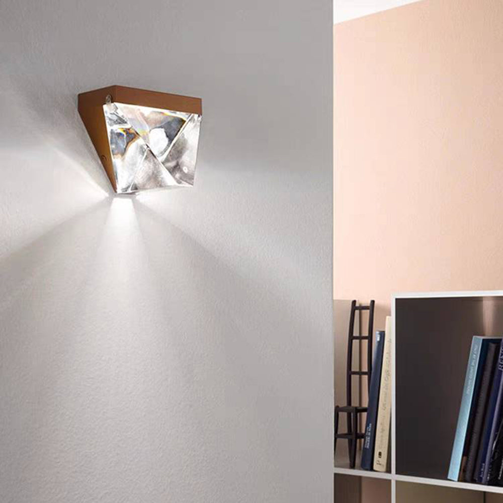 Orr Moderne Design LED Wandlamp Metaal Crystal Zwart Buiten
