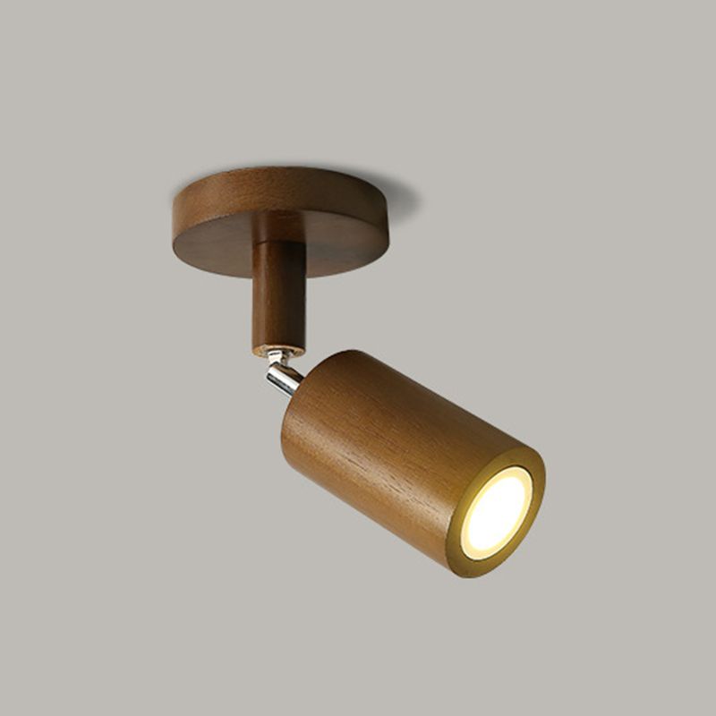 Ozawa Moderne LED Plafondlamp Verstelbaar Hout Metaal/Hout Woonkamer