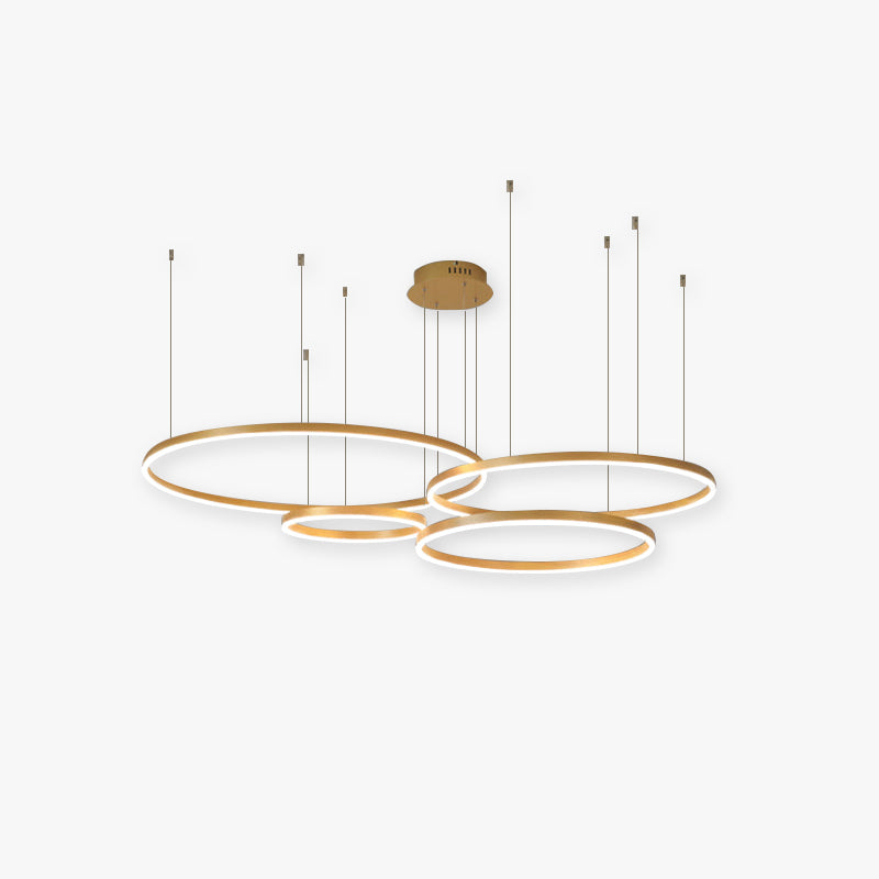 Arisha Moderne Grote Hanglampen Wit Metaal Slaapkamer Woonkamer Tir-Cirkel