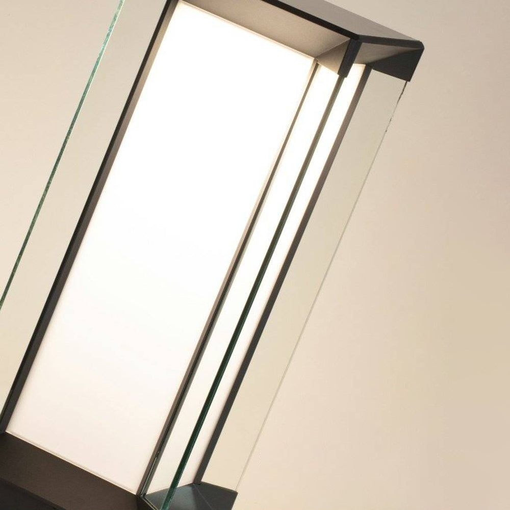 Orr Moderne Buitenlamp Zonne Metaal/Glas Zwart Tuin/Stoeprand/Balkon