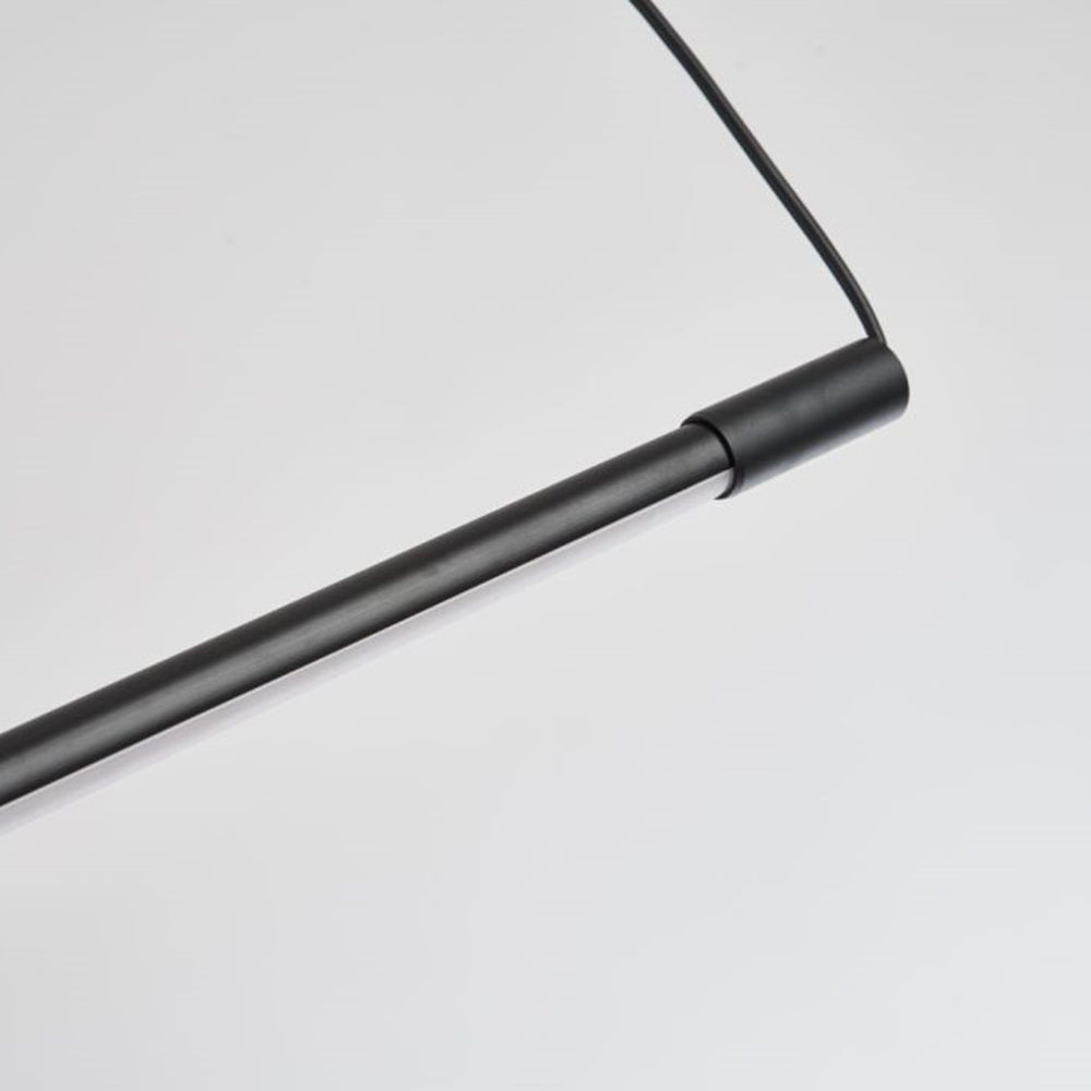 Edge Industriele Lineaire LED Hanglamp Zwart Woonkamer Eettafel Metaal&Acryl