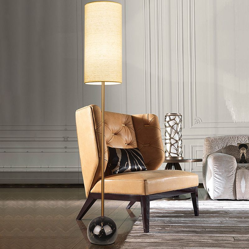 Eryn Moderne Design LED Cilindervorm Vloerlamp Metaal Stof Eetkamer/Woonkamer/Kelder/Hal