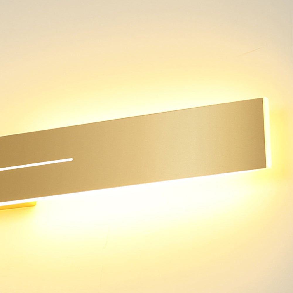 Edge Moderne Lineaire LED Wandlamp Zwart/Goud Acryl Badkamer
