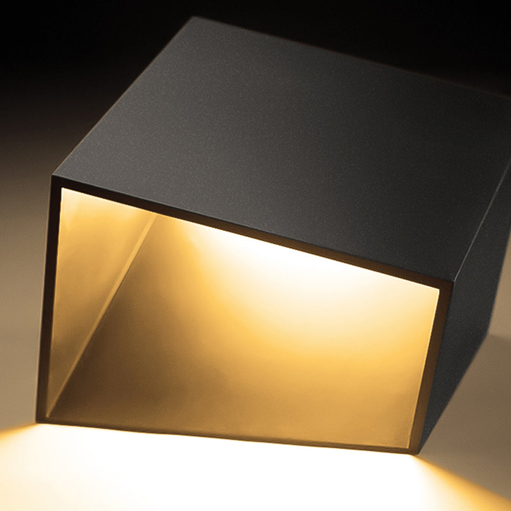 Orr Moderne Design LED Buitenlamp Zwart/Gouden Metaal/Acryl Tuin