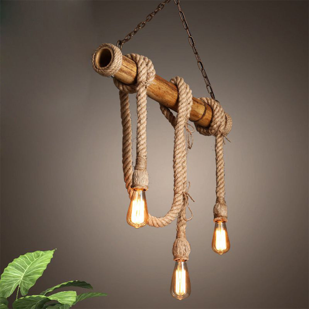 Alessio Vintage Hanglampen Hout Metaal Slaapkamer Woonkamer Eetkamer