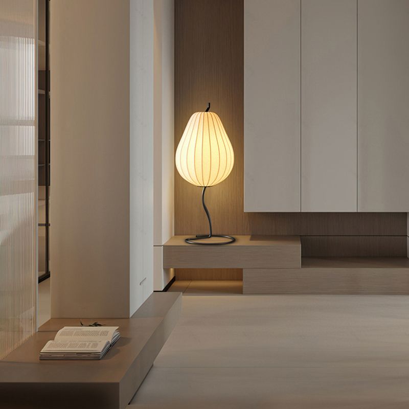 Renée Retro Design LED Peer Vormige Meta Vloerlamp Metaal/Stof Eetkamer/Woonkamer
