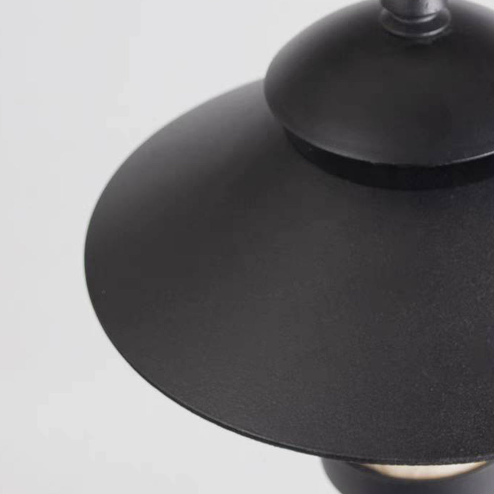 Carins Moderne Staand LED Buitenlamp Zwart Metaal/Marmer Voordeur