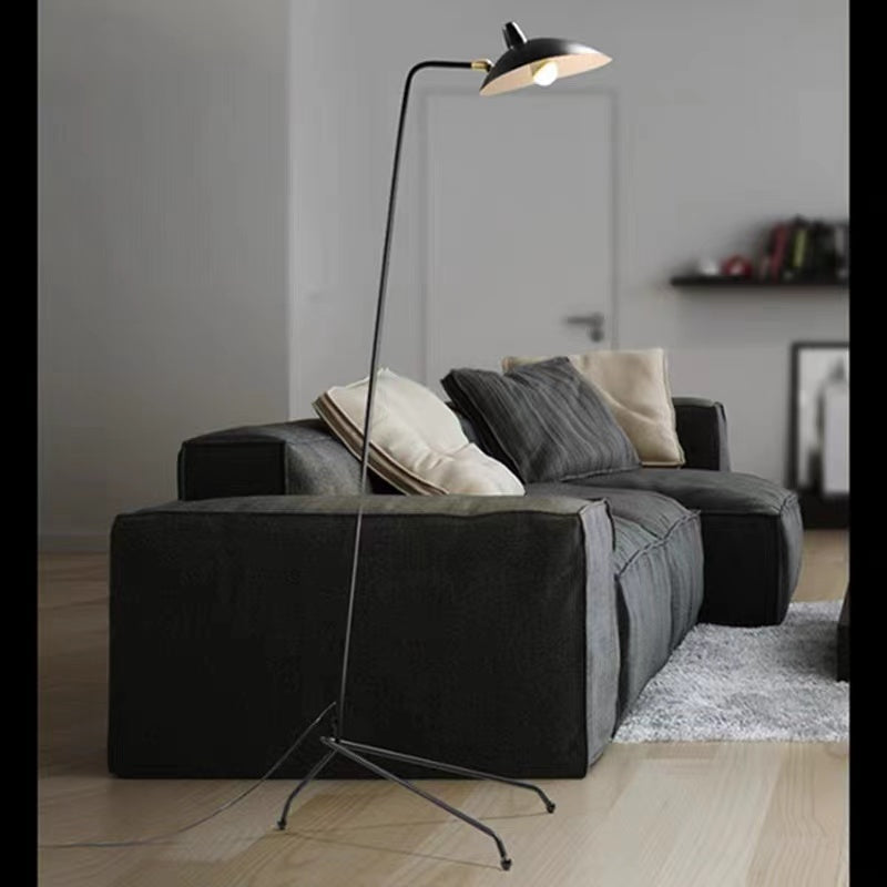Schmitt Grote LED Vloerlampen Zwart Metaal Woonkamer Studiekamer