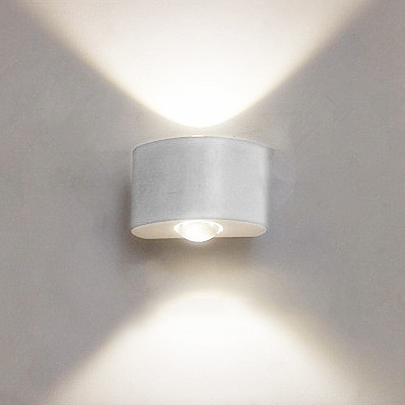 Orr Buiten Waterbestendig Metaal LED Wandlampen Zwart/Wit Tuin