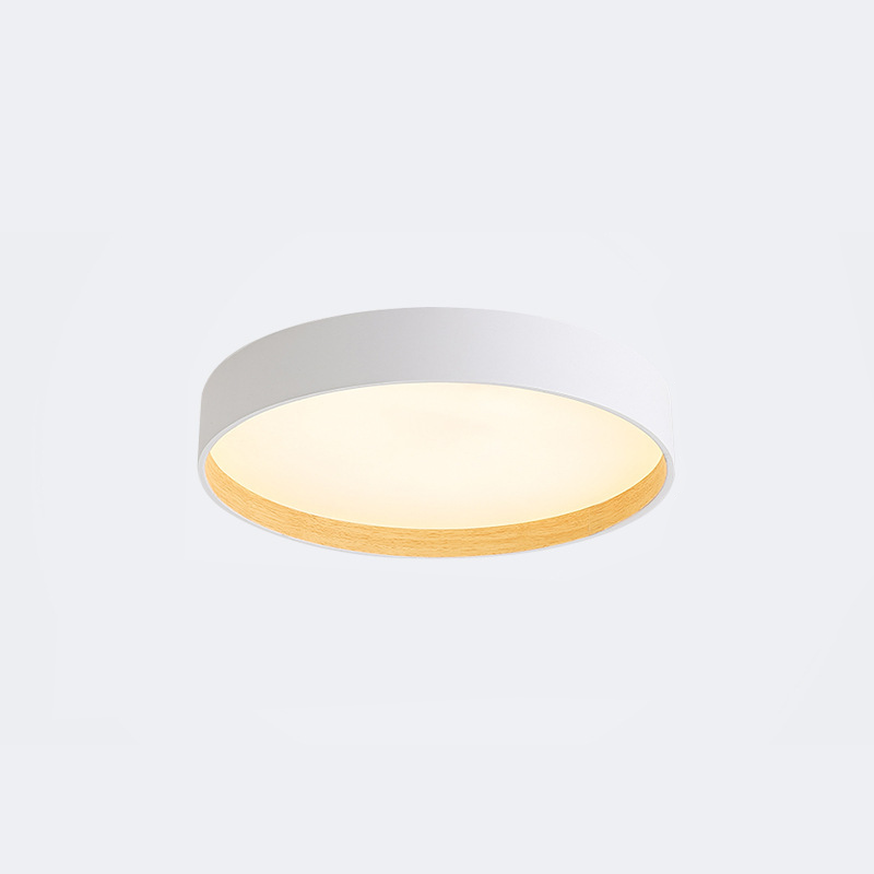 Quinn Ronde LED Plafondlampen Zwart Wit Acryl Metaal Eetkamer Slaapkamer