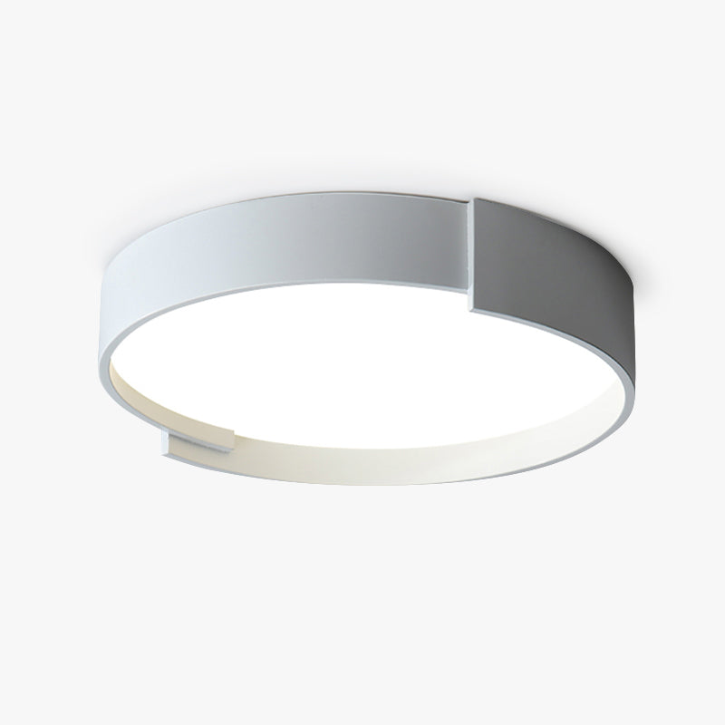 Quinn Moderne Eenvoudig Ronde LED Plafondlampen Wit/Grijs/Groen Metaal Slaapkamer