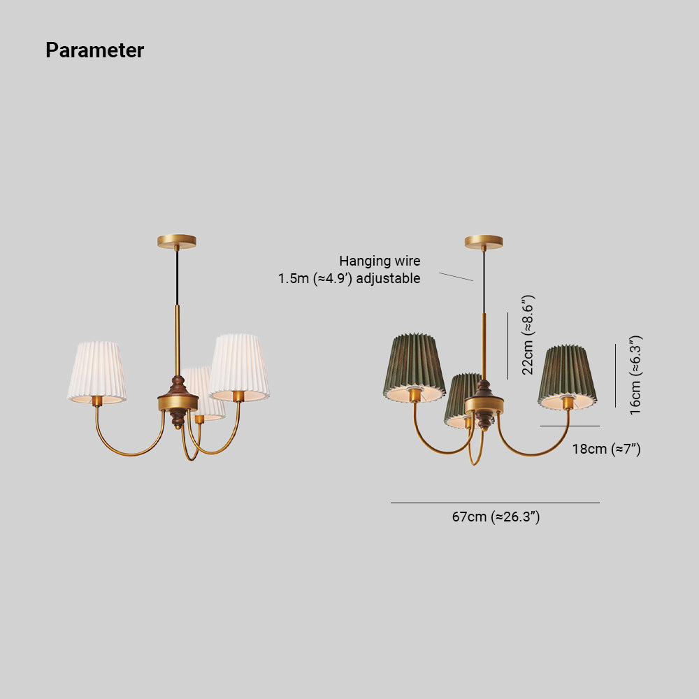 Eryn Moderne Retro Design Kroonluchter Metalen/Stof Kunststoffen Wit/Groen Eetkamer/Woonkamer