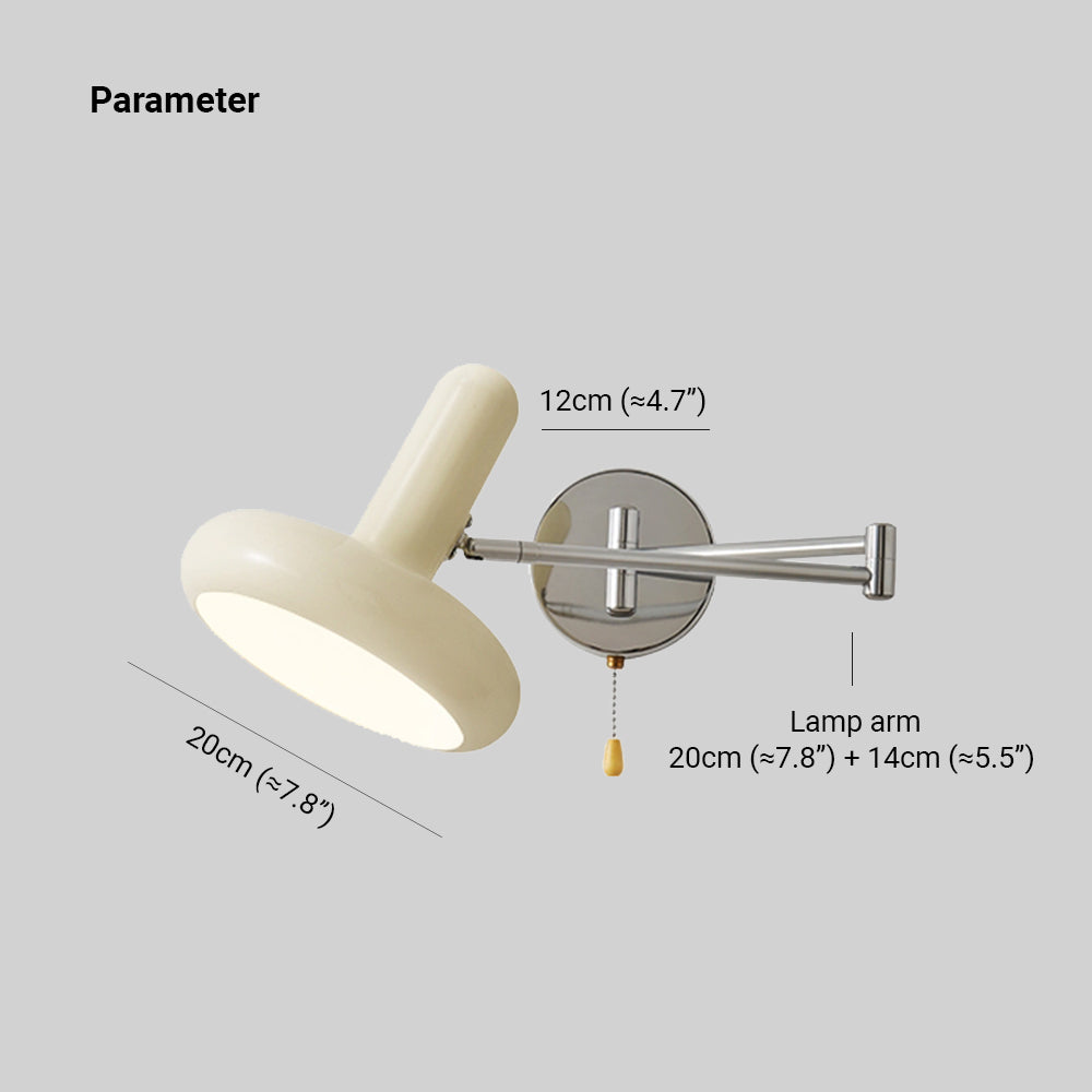 Carins Moderne Kleine LED Wandlamp Wit Metaal Woonkamer Slaapkamer