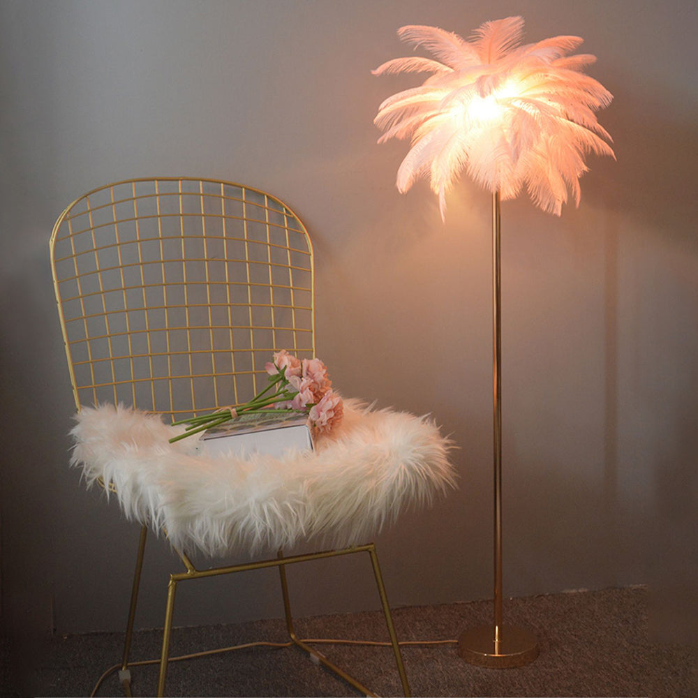 O'Moore Design LED Vloerlamp Wit Roze Metaal Woonkamer Slaapkamer