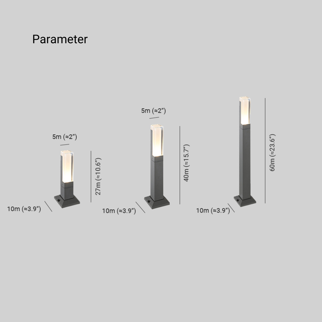 Pena Rechthoekig Hanglamp Zonne Energie Zwart Metaal/Acryl Tuin