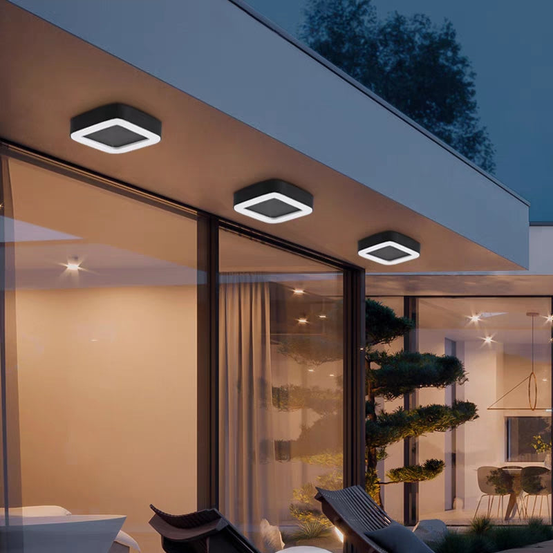 Orr Modern Rond Rrote LED Plafondlampen Witte Metal Woonkamer