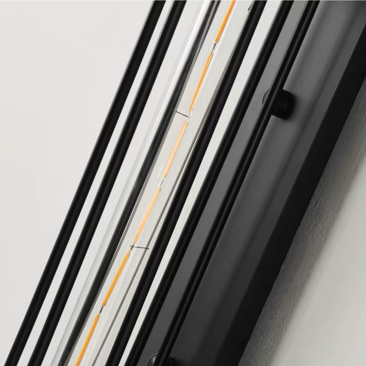 Orr Industrie Retro Design LED Wandlamp Zwart Metaal Woonkamer