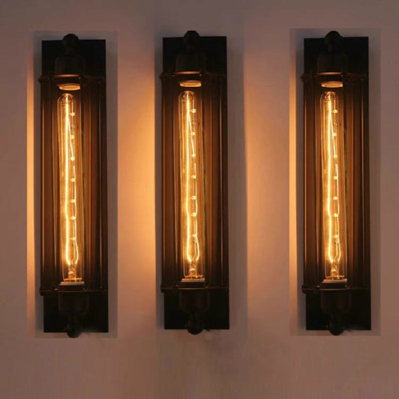 Orr Industrie Retro Design LED Wandlamp Zwart Metaal Woonkamer