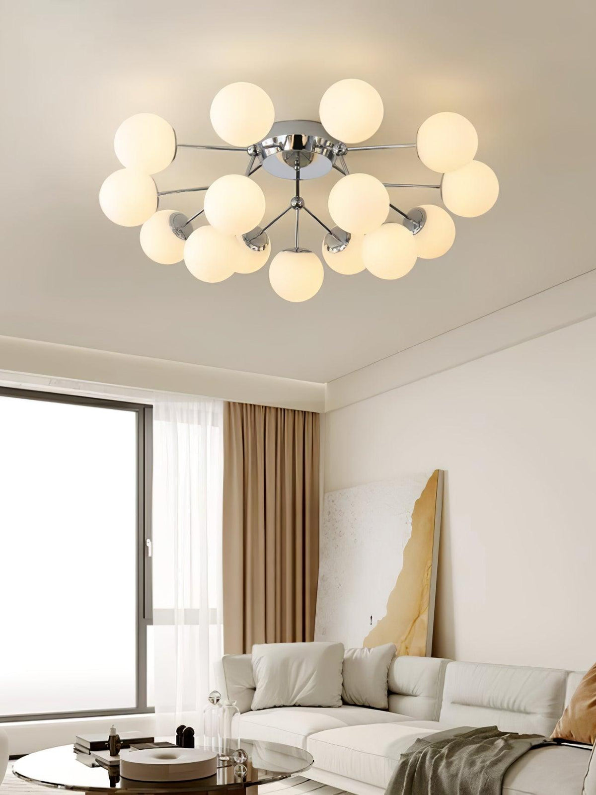 Veloel luxe glazen plafondlamp