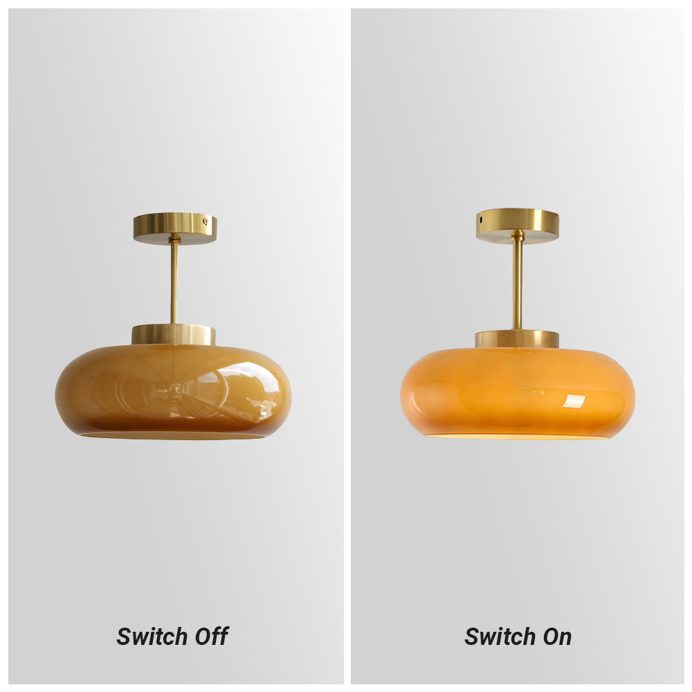 Sanna Moderne Design LED Plafondlamp Glass Woonkamer Keuken