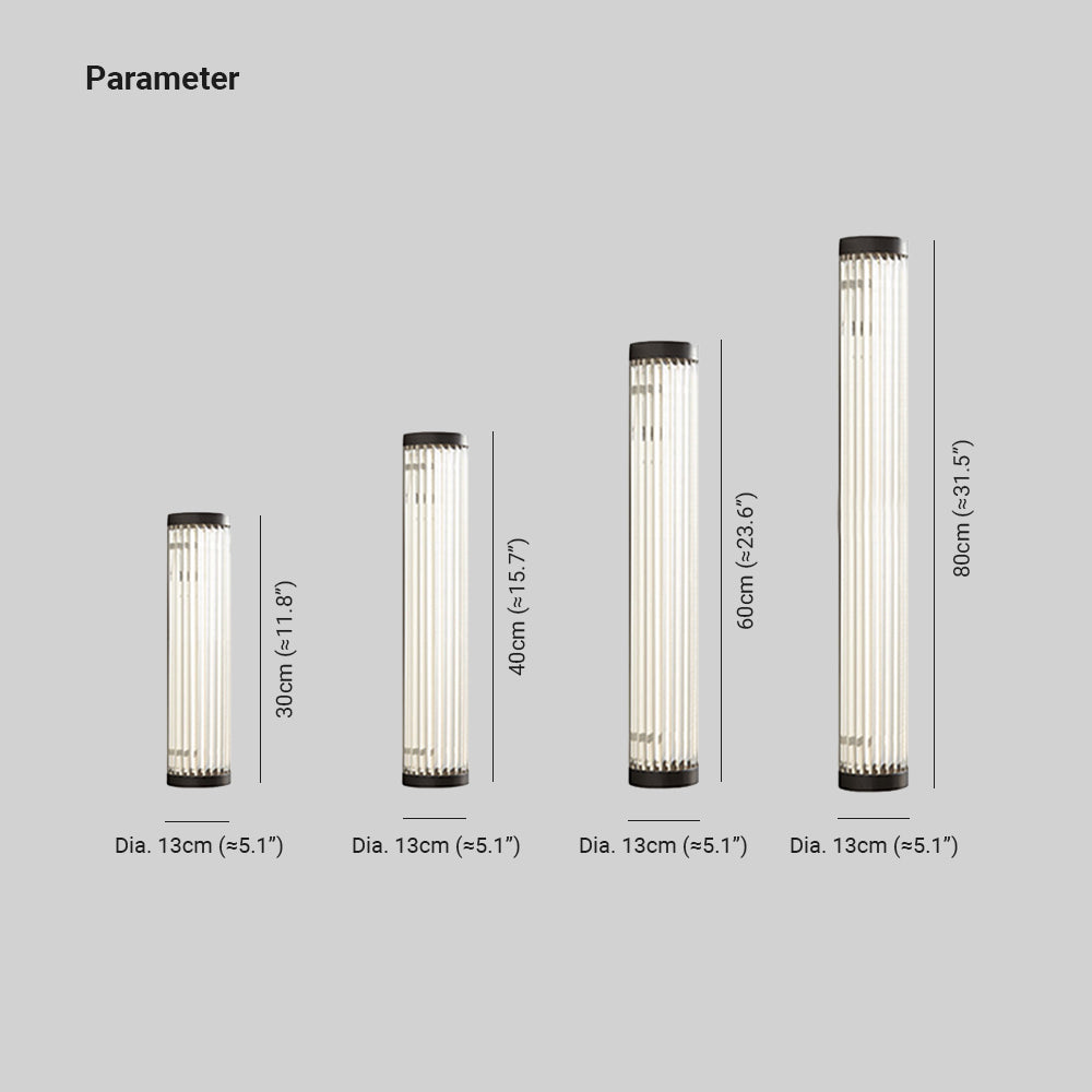 Orr Moderne Design LED Buitenlamp Metaal Glas Zwart Buiten