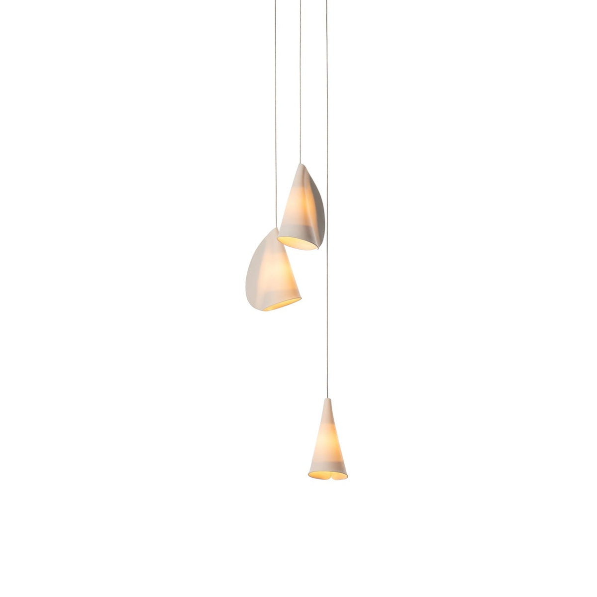 Olshaion Geometrische hanglamp van keramiek