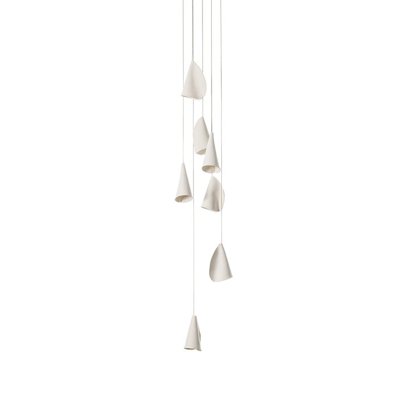 Olshaion Geometrische hanglamp van keramiek