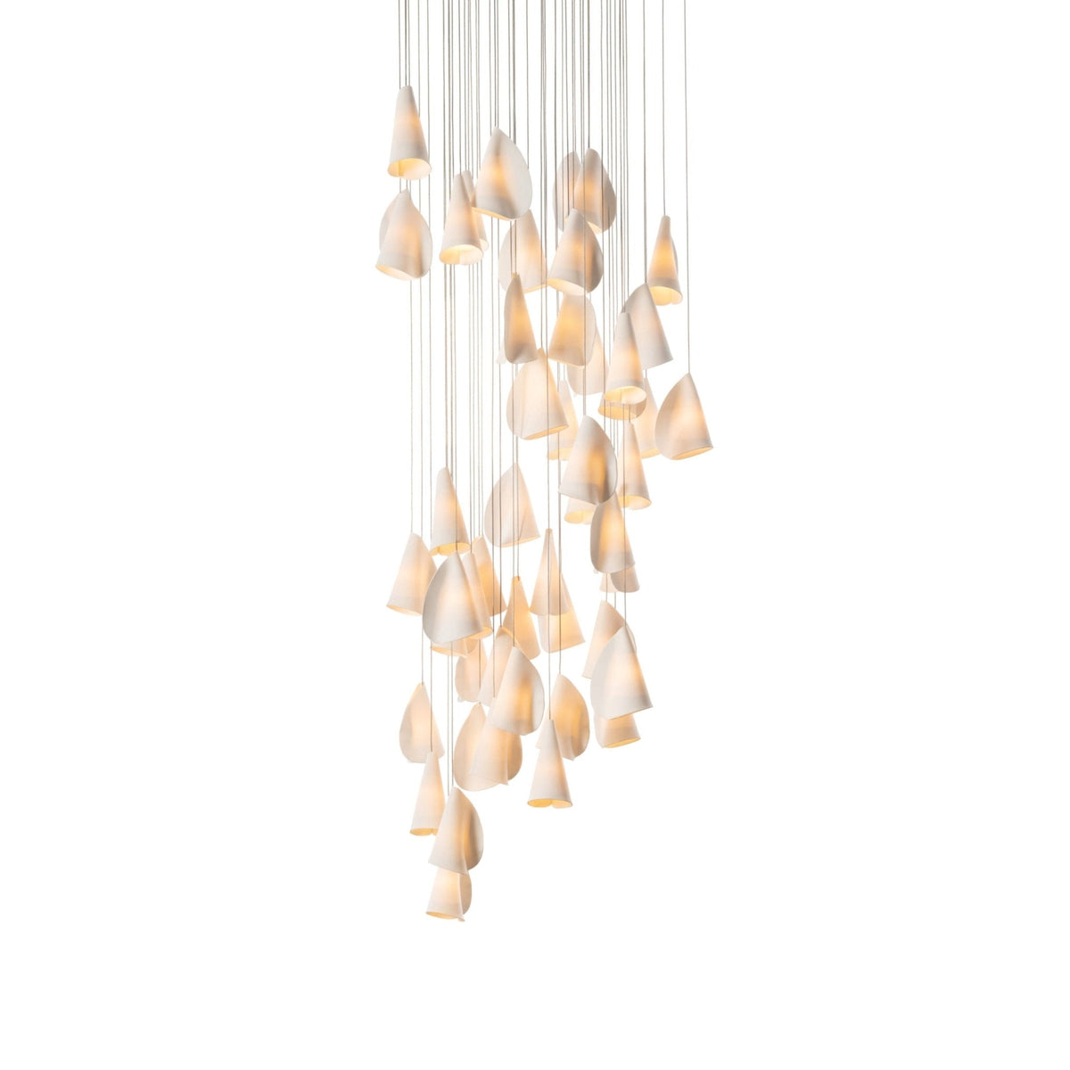 Olshaion Geometrische hanglamp van keramiek