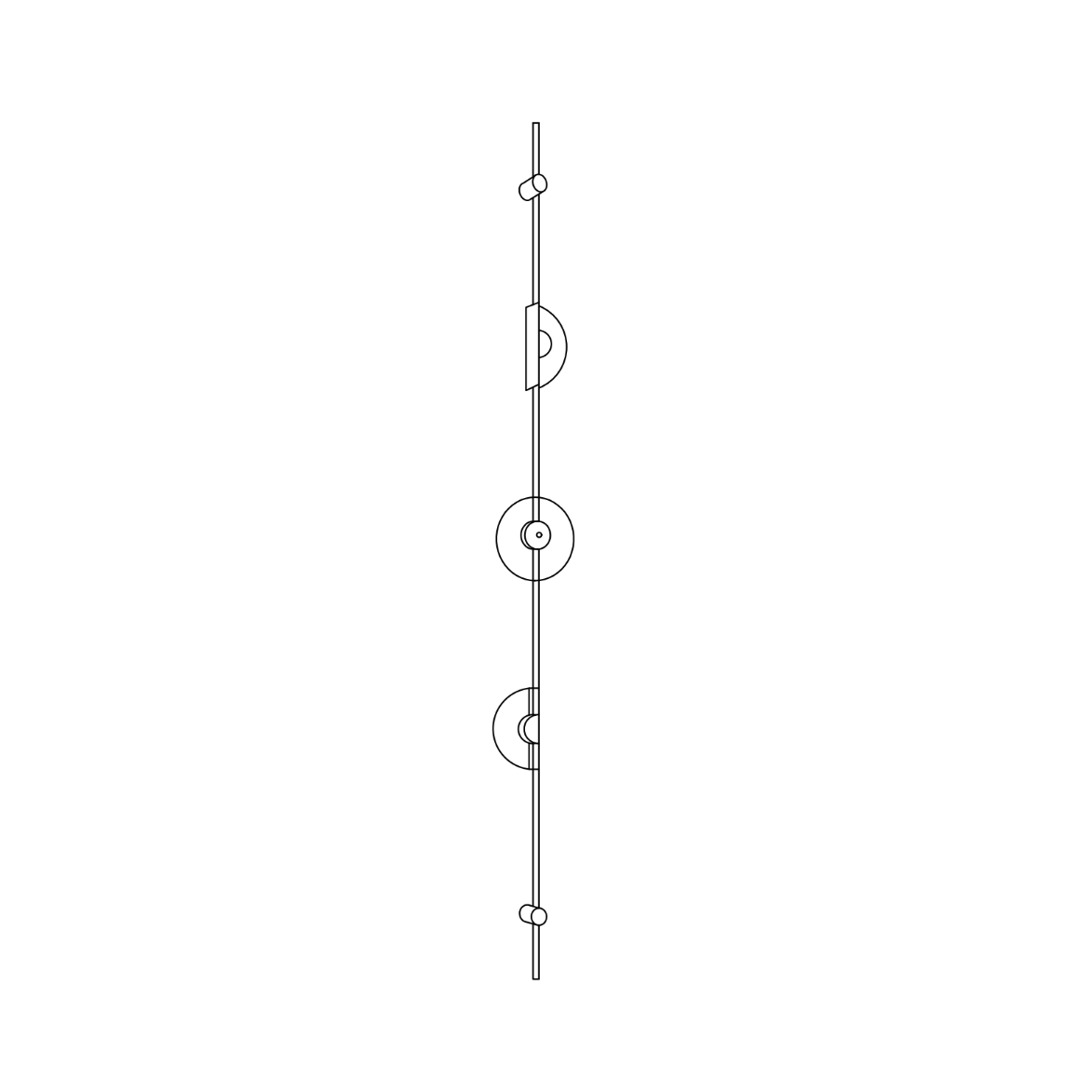 Neron albast verticale wandlamp