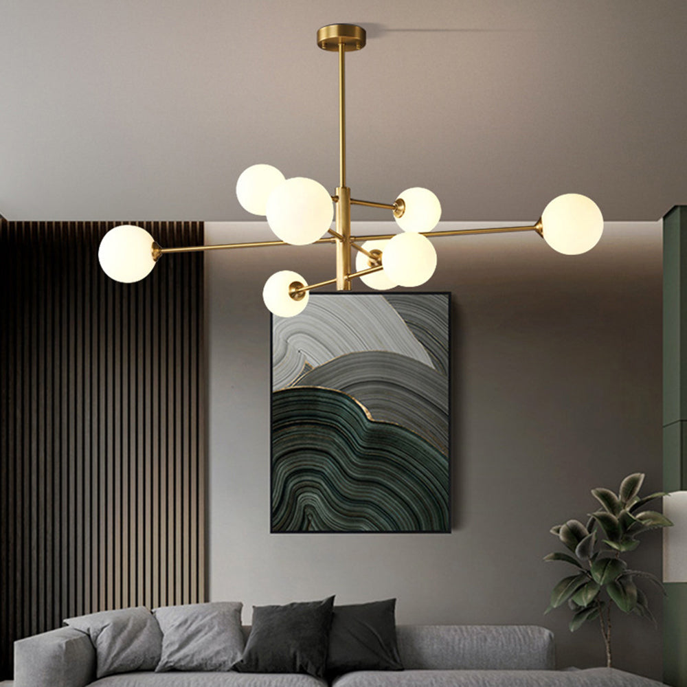 Valentina Moderne LED Hanglamp Metaal/Glas Copper/Black Slaap/Woon/Eetkamer