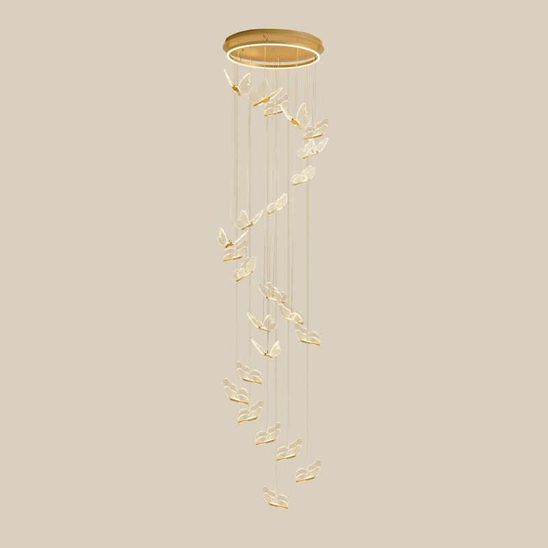 Olivia Vintage Design LED Hanglamp Metaal Goud Slaapkamer Woonkamer
