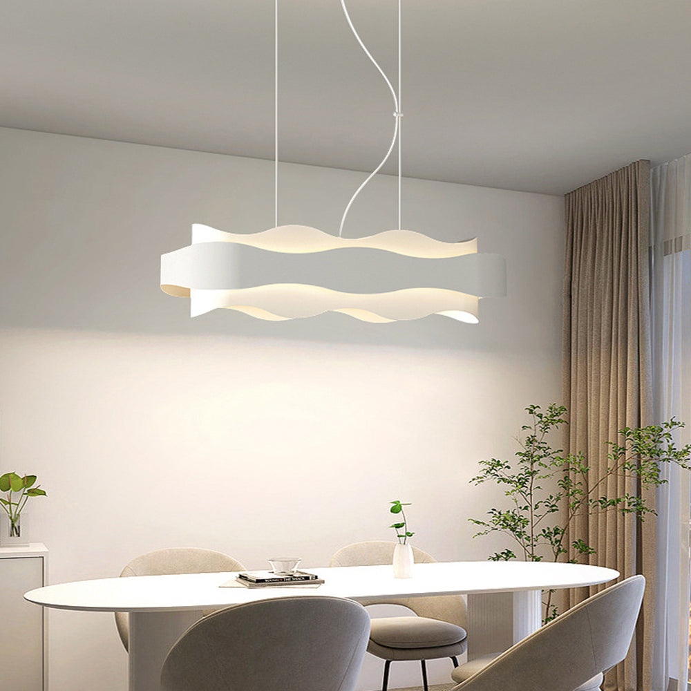 Bella Art Deco Bloemvorm Metalen Hanglamp, Wit, Woonk/Eetk/ Slaapkamer