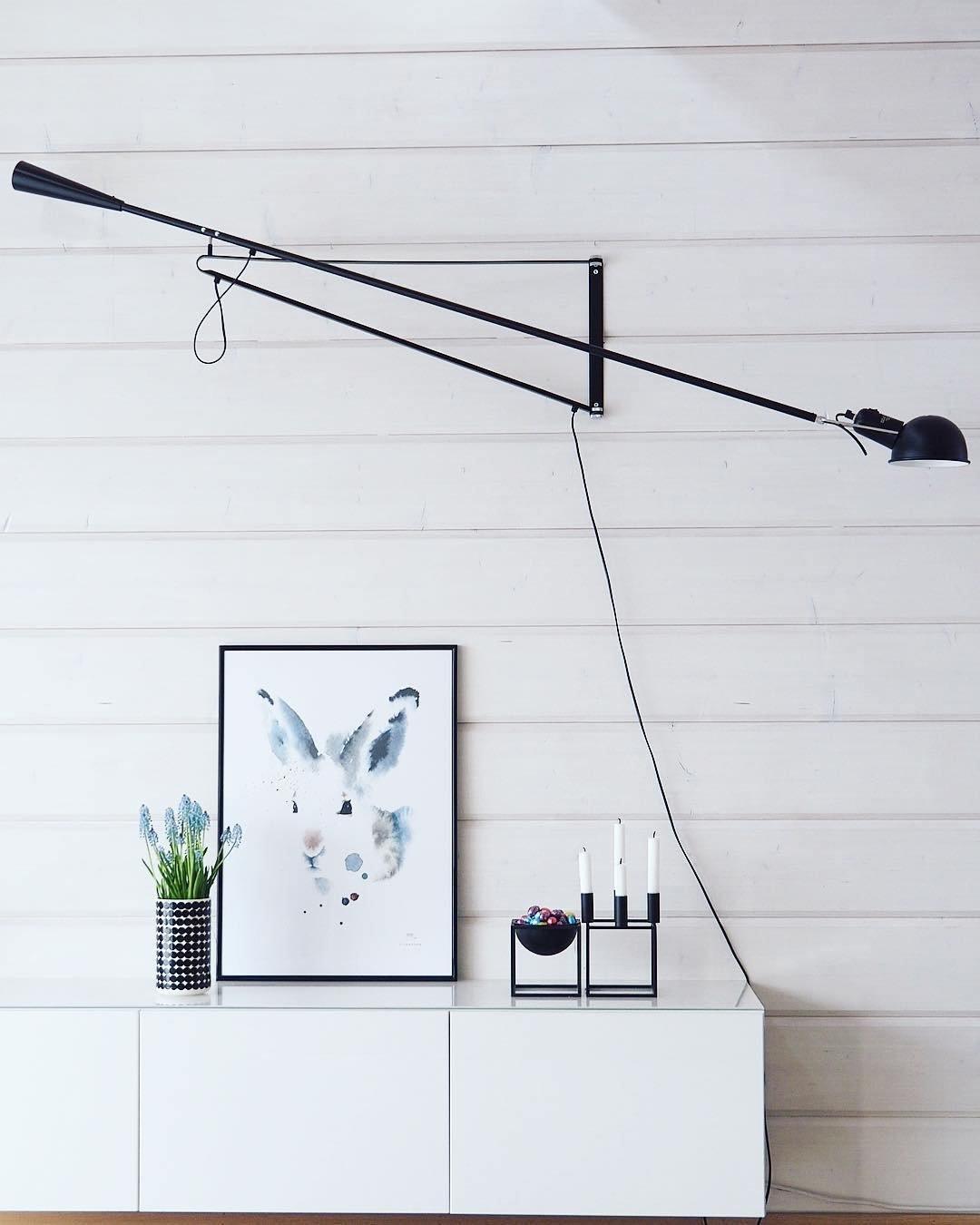 Cid moderne minimalistische wandlamp met lange arm