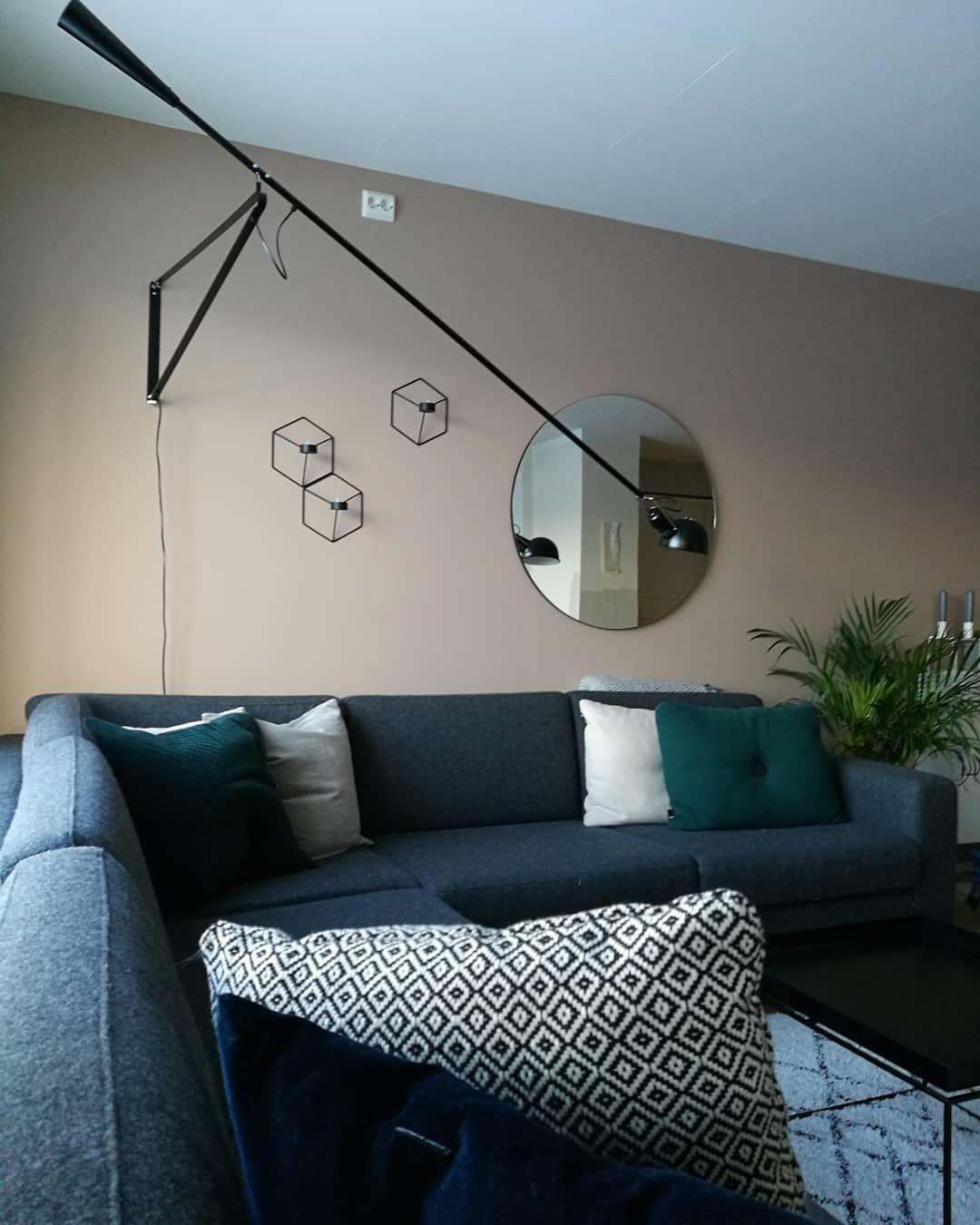 Cid moderne minimalistische wandlamp met lange arm