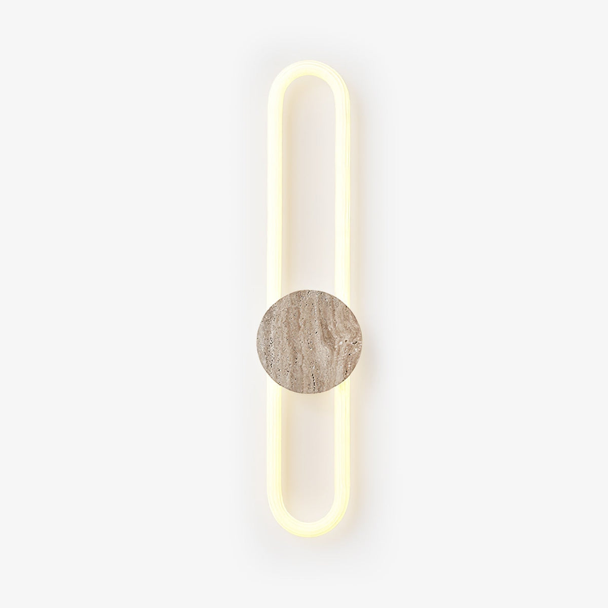 Mysolel Geel travertin wandlamp