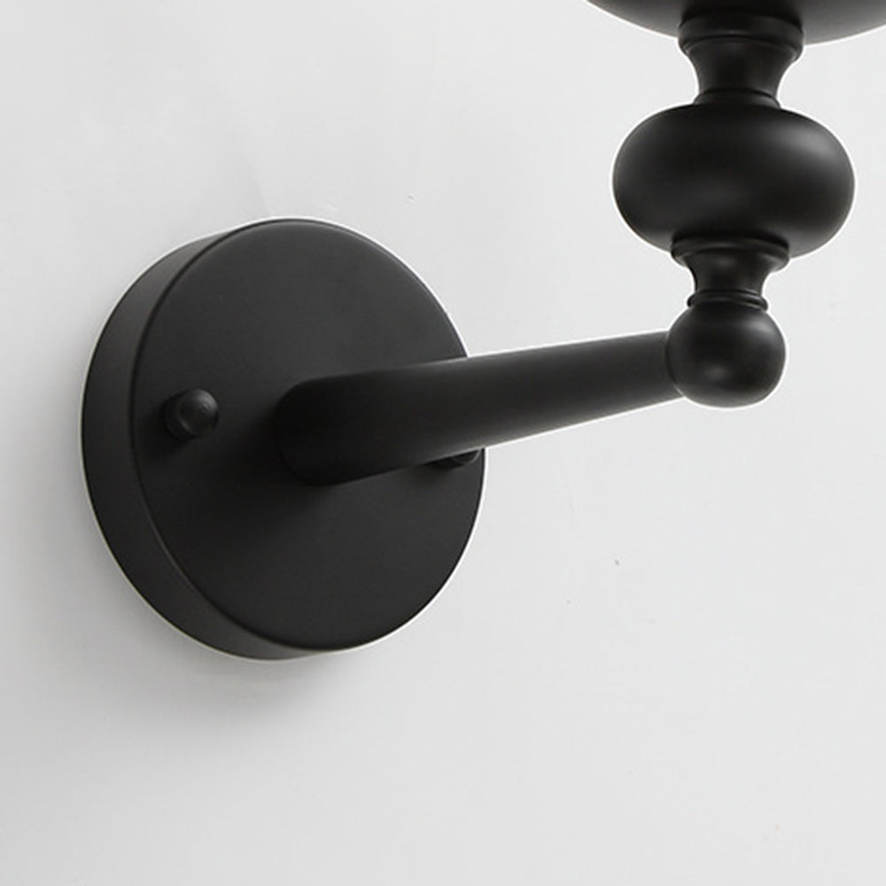 Alessio Retro Kaars Wandlamp/Zwarte Hanglamp Voor Woonk/ Eetkamer