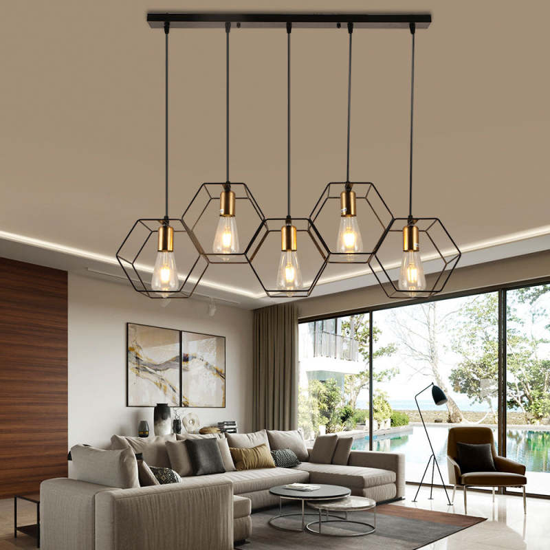 Bouvet Vintage Design LED Hanglampen Metaal Eetkamer Slaapkamer