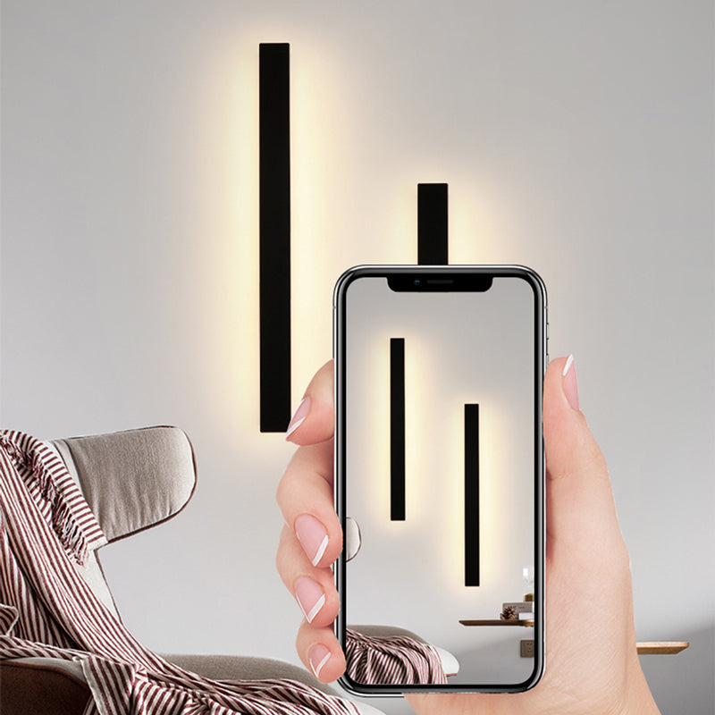Edge Moderne Design LED Wandlampen Zwart Metaal Tuin Hal