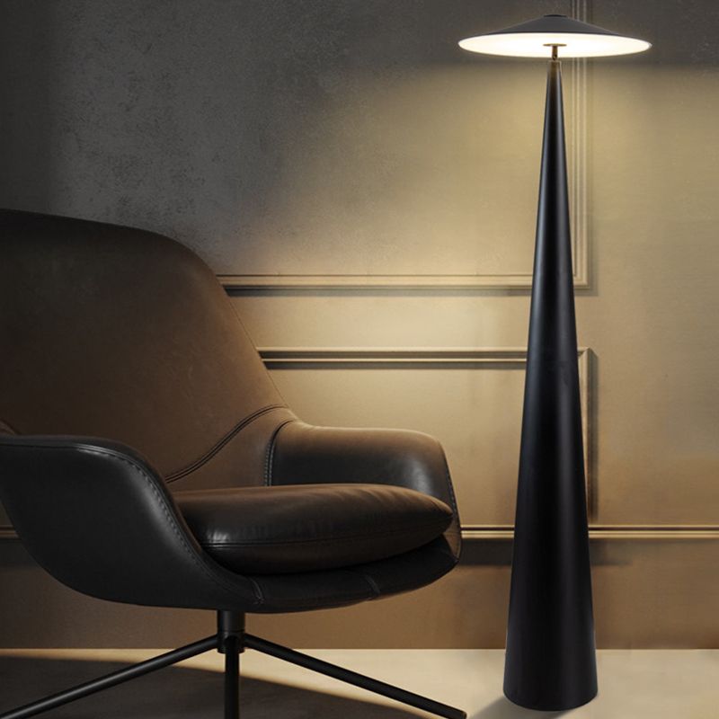 Salgado Moderne Design LED Schotelvormige Vloerlamp Zwart Metalen Eetkamer/Woonkamer