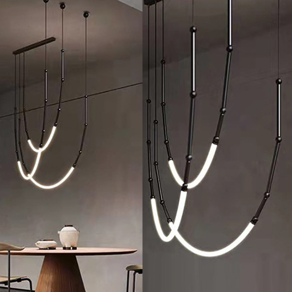 Edge Industriele LED Hanglamp Zwart Wit Metaal Silicone Slaapkamer