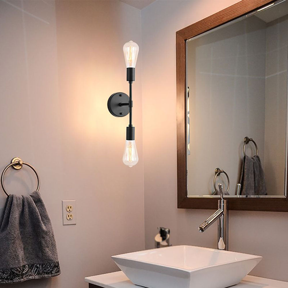 Alessio Moderne Minimalistische Wandlamp Metaal Zwart/Zilver/Goud Badkamer