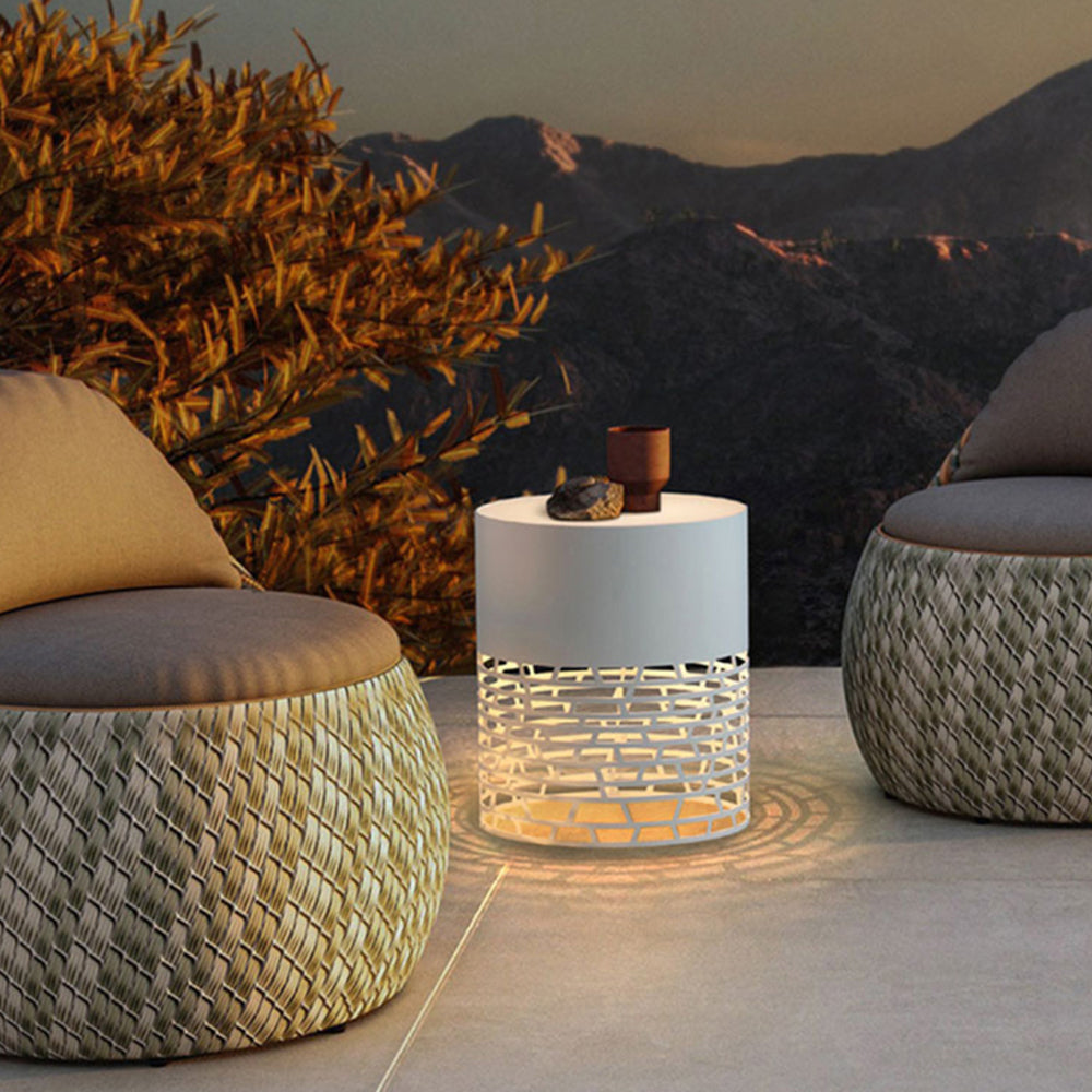 Pena Moderne Design LED Buitenlamp Metaal/Acryl Wit Buiten