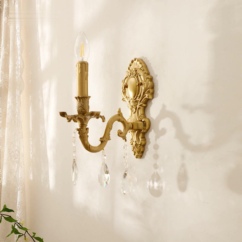 Alessio Vintage luxe LED Binnen Wandlampen Metaal Crystal Woonkamer Hal