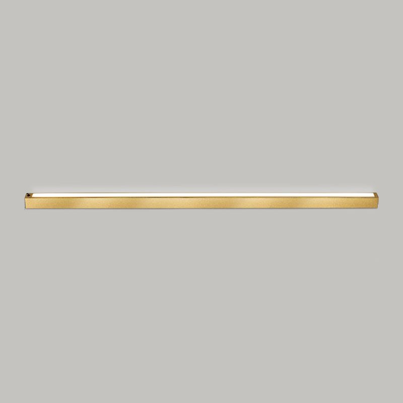 Edge Moderne Minimalistische Lineaire Metalen Vloerlamp, Zwart/Goud