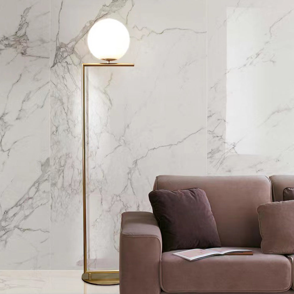 Valentina Glazen Bollen LED Vloerlamp Goud Metaal Glas Woonkamer