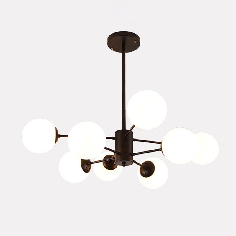 Valentina Nordic Bollen LED Hanglamp Zwart Goud Woonkamer Eettafel